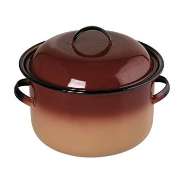 Imagem de Panelão 34 Esmaltado Marrom degradê - 19200 ml - Ewel