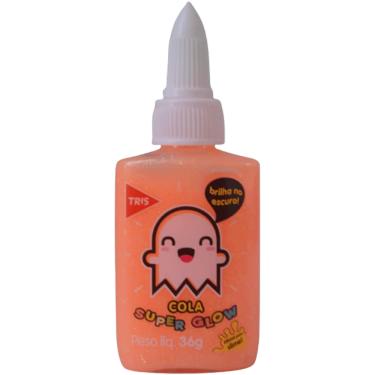 Imagem de Cola Glitter Brilha no escuro Super Glow 36g Laranja TRIS