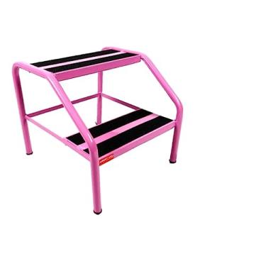 Imagem de Escada 2 Degraus Para Maca Estética Rosa
