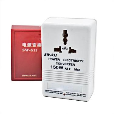 Imagem de Conversor de tensão, 150 W adaptador de potência 110 V / 220 V transformador conversor de voltagem crescente e descendente transformador de potência, branco, 150 W