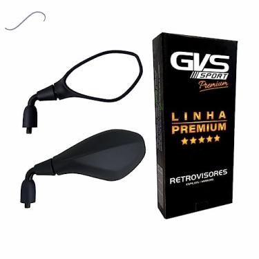 Imagem de GVS SPORT Retrovisor BMW F800 para Honda, Haste Curta Rebaixada 90º e Lente Convexa