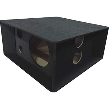 Imagem de Caixa RLP Vazia para Carro Emborrachada 2 12"+ 2Tw + 2Dr + 2 Duto