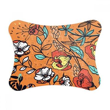Imagem de Moldura de quebra-cabeça arte moderna laranja Lily Camélia Decoração de quadro Enfeite de jogo de quebra-cabeça