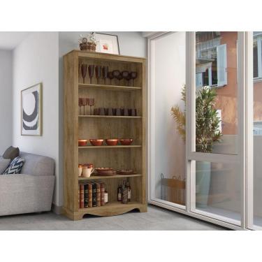 Imagem de Cristaleira Chicago com 4 Prateleiras Cinamomo