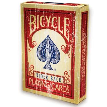 Imagem de Baralho BICYCLE Faded Rider Back - vermelho