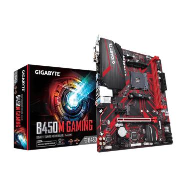 Imagem de Placa Mãe AMD Gigabyte B450M DDR4 Gaming - Preto e Vermelho