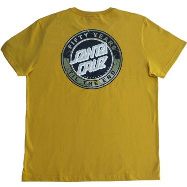 Imagem de Camiseta Santa Cruz 50 Anos Edição Limitada TTE DOT Amarelo - M-Masculino