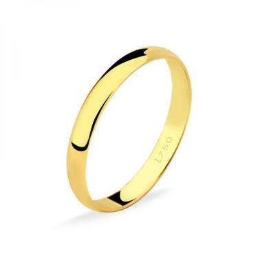 Imagem de Aliança Ouro 10k Tradicional M39 12 D`Calsing Jóias