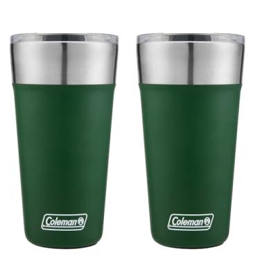 Imagem de Kit com 2 Copos Térmicos com Tampa 600ml Verde Coleman