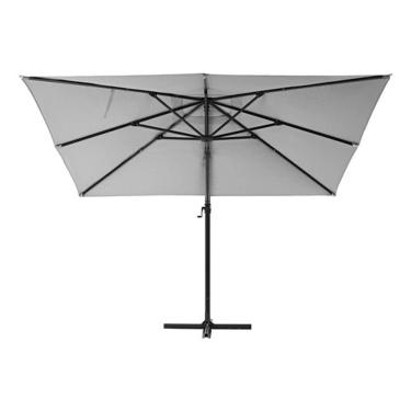 Imagem de Ombrelone Guarda Sol Alumínio Quadrado 285x285cm 360º Branco