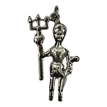 Imagem de Pingente Exu Imagem 3,1 Cm Niquelado