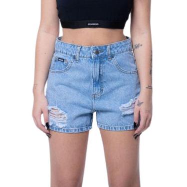 Imagem de Shorts Jeans Feminino Hocks Under Azul 24254