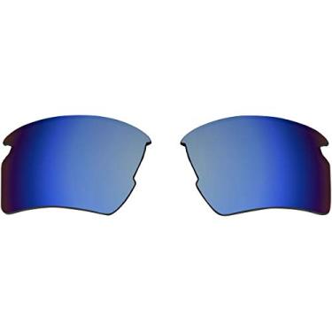 Imagem de Oakley Flak 2.0 Lentes retangulares de reposição para óculos de sol, Prizm Deep Water Polarized, 59 mm, Prizm Deep Water Polarizado, 59 mm