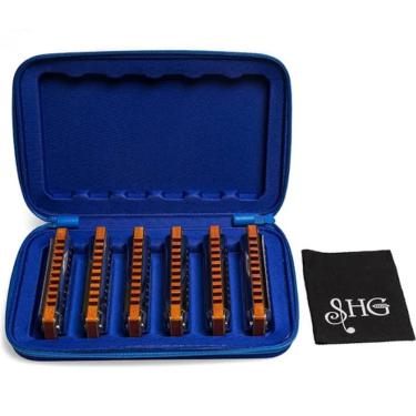 Imagem de Kit  De Gaitas Master Blues A-C-D-E-F-G
