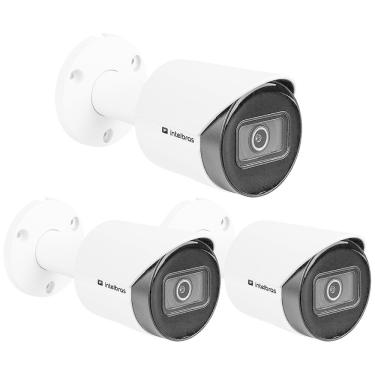 Imagem de Kit 3 Câmeras IP 2 Megapixels Full HD 30m Starlight VIP 3230 B SL G3 Intelbras