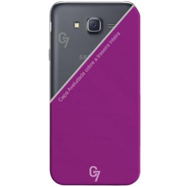 Imagem de Capa Aveludada Para Galaxy J7 (Tela 5.5") - (C7 COMPANY) (Roxo)