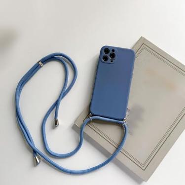 Imagem de Capa de telefone de silicone com alça de colar crossbody para Xiaomi 11T Mi 6x 8 9 SE A2 11i 11X Pro 11 Lite 5G CC9 Mix 2s 3 4, cinza, para Mi 6X (Mia2)