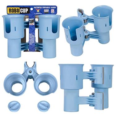 Imagem de ROBOCUP, Azul claro EZ-Spring, versão atualizada, melhor suporte de copo para bebidas, vara de pesca, barco, cadeira de praia, carrinho de golfe, cadeira de rodas, andador, baquetas de bateria
