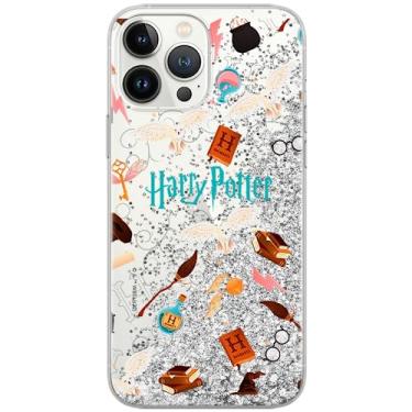 Imagem de ERT GROUP Capa de celular para Apple iPhone 14 original e oficialmente licenciada padrão Harry Potter 228 perfeitamente adaptada à forma do celular com efeito de transbordamento de glitter