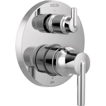 Imagem de DELTA FAUCET T24859, Chrome Trinsic Contemporary Monitor 14 Série Acabamento de válvula com 3 configurações de desvio integrado
