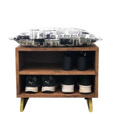 Imagem de Sapateira Puff Jornal