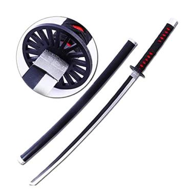 Imagem de damdos Halloween Prop Anime Cosplay Sword, Foam Swords 32" Fantasy Satoman Tanjirou Swords Shinazugawa Sanemi Birthday Gifts (Satoman Tanjiro)