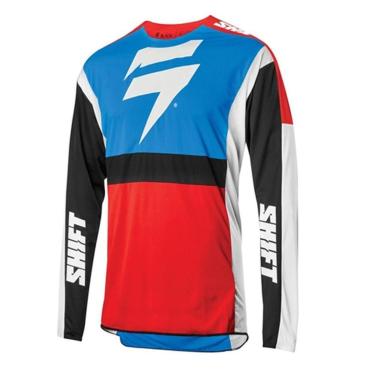 Imagem de Camisa MX Shift 3lack Label Race 2 Azul e Vermelha-Unissex