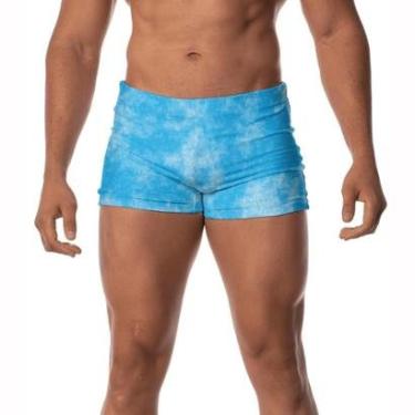 Imagem de Sunga Estampada Tie Dye Verão Boxer Proteção Box Banho-Masculino