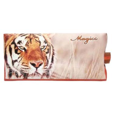 Imagem de Necessaire Selva Feminina Tigre Laranja, Magicc
