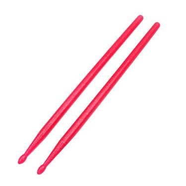 Imagem de Baquetas profissionais de nylon com glitter 5A - conjunto de 2 peças para crianças e adultos - Bastões rosa para bateristas iniciantes acessórios de percussão