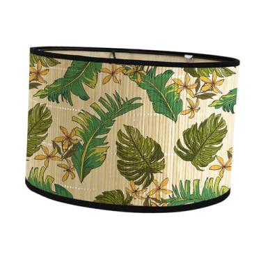 Imagem de Generic E27 lustre abajur tambor abajur acessório decorativo pingente luz capa 30x20cm para salas de estar resistente, estilo b