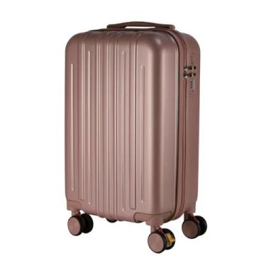 Imagem de Mala de Bordo em ABS Com 4 Rodas 360 - Roncalli Cuiabá Cor:Rose