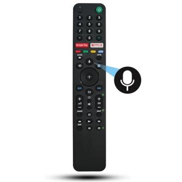 Imagem de Voice RMF-TX500P RMF-TX500T RMF-TX500C Controle remoto de substituição para Sony TV KD-43X8000H KD-49X8000H KD-55A8H KD-55X8000H KD-55X8500G KD-55X9000H KD-55X95000H G KD-65 A8H KD-75X8000H