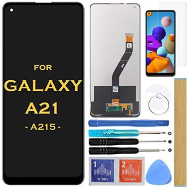 Imagem de HLTECH Substituição de tela LCD Touch Digitalizador Assembléia para Samsung Galaxy A21 2020 A215 SM-A215U A215U1 A215F 6,5 polegadas (preto)