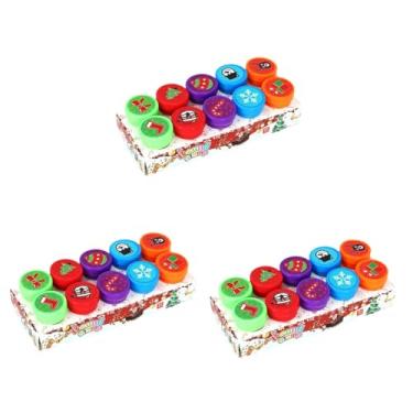 Imagem de YIJU 30Pcs Carimbos de Natal Carimbos de Natal Decoração Engraçada DIY Artesanato Carimbos de Férias para Professor Desenho Álbum de Fotos Diários Pintura, Style a