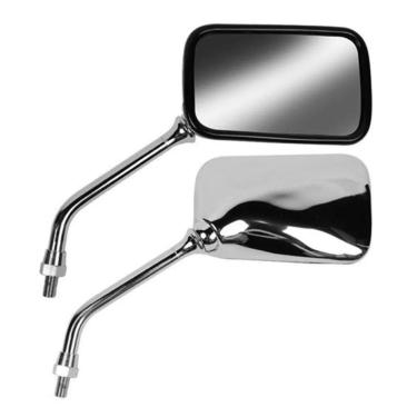 Imagem de Par Retrovisor Cromado Mini Twister Falcon Rosca Motos Honda