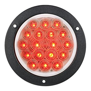 Imagem de Luz LED Grand General 75913 (suporte de flange redondo de 10 cm vermelho 18 com lente transparente)