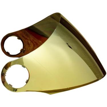 Imagem de Viseira Blade Para Capacete Aberto Moto e Quadri Dourado - Vm Vision