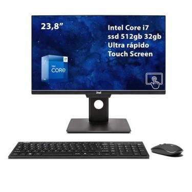 Imagem de Computador touch-screen all in one i7 16gb 512gb preto ital