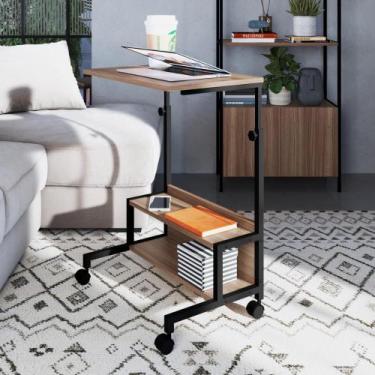 Imagem de Mesa Auxiliar De Trabalho Com Regulagem De Altura E Rodízios Artetube 