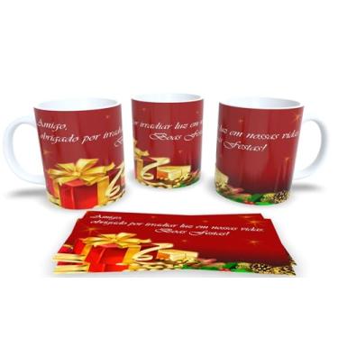 Imagem de Canecas de Porcelana Branca Personalizadas Natal 6 (Mod.118)