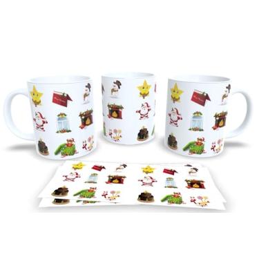 Imagem de Canecas de Porcelana Branca Personalizadas Natal 5 (Mod.92)