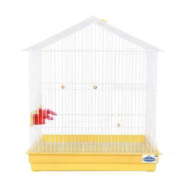 Imagem de Gaiola Bragança Criadeira Para Calopsitas Branco com Bandeja Plástica