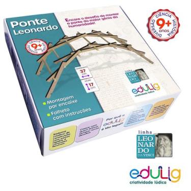 Imagem de Quebra-cabeça Geométrico Edulig Linha Da Vinci - Ponte Leonardo auto s