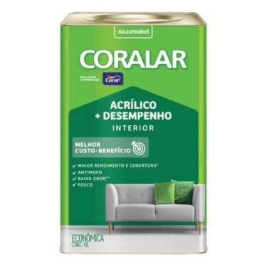 Imagem de Tinta Coral Coralar Antimofo Interior Acrílico Branco 18L