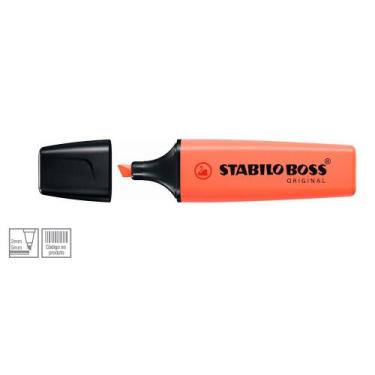 Imagem de Caneta Marca Texto Stabilo Boss Cor 140 Coral - Stabilo