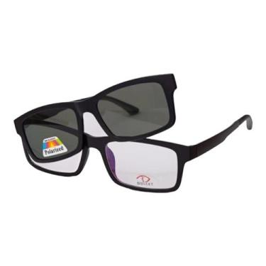 Imagem de Armação Óculos De Grau Masculino Quadrado Samuel 3 em 1 - Palas Eyewea