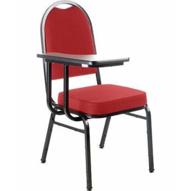 Imagem de Cadeira Universitária para Auditório Linha Hotel Vermelho - Design Off