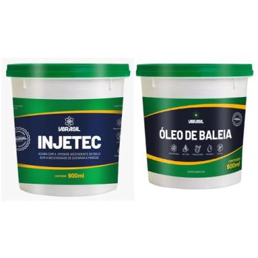 Imagem de KIT 1 Óleo de Baleia Impermeabilizante 900ml + 1 Injetec Antimofo Vbra