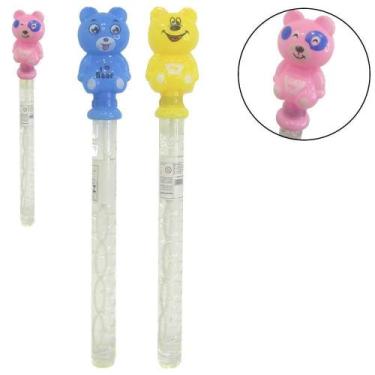 Imagem de Lanca Bolha De Sabao No Tubo Urso 36Cm - Om Utilidades